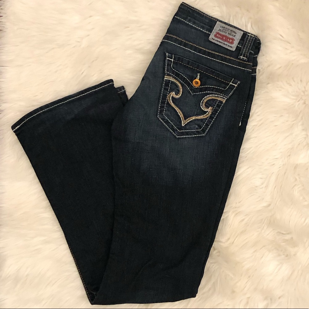 Big Star Remy low rise bootcut dark wash jeans